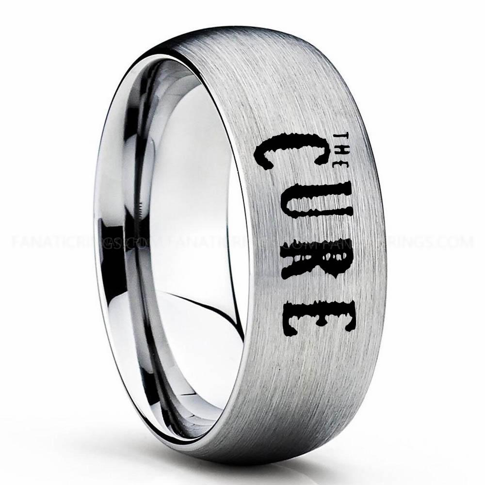 The Cure Silver The Cure Ring, The Cure Wedding Band, The Cure Wedding Ring, The Cure Jewelry - Image 1
