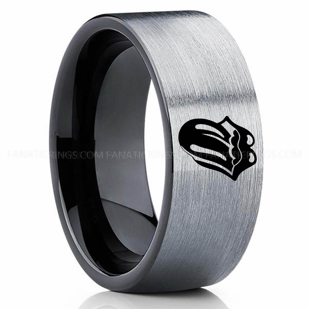Tounge Silver 2 Rolling Stones Ring, Rolling Stones Wedding Band, Rolling Stones Wedding Ring, Rock and Roll Jewelry - Image 1
