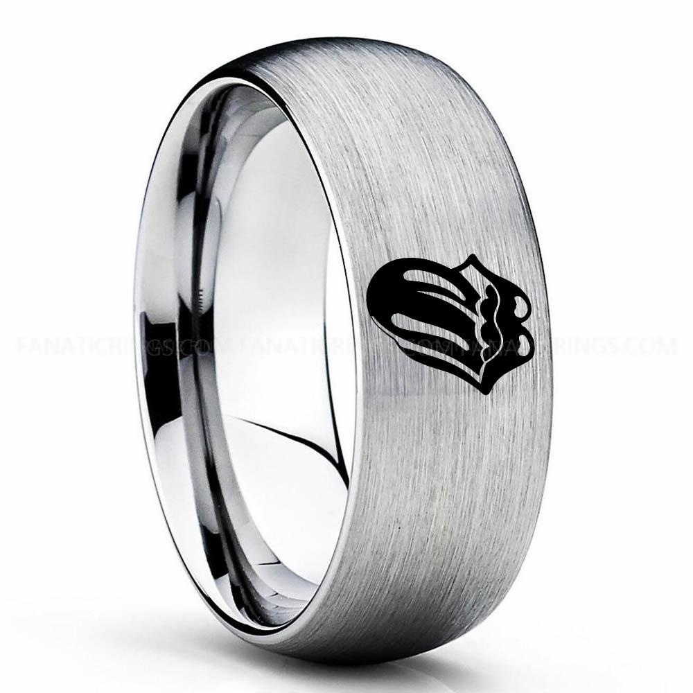 Tounge Silver Rolling Stones Ring, Rolling Stones Wedding Band, Rolling Stones Wedding Ring, Rock and Roll Jewelry - Image 1