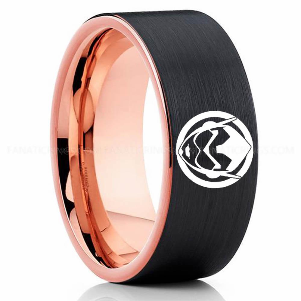 Wasp Black Pink Wasp Ring, Wasp Wedding Band, Wasp Wedding Ring, Wasp Jewelry - Image 1