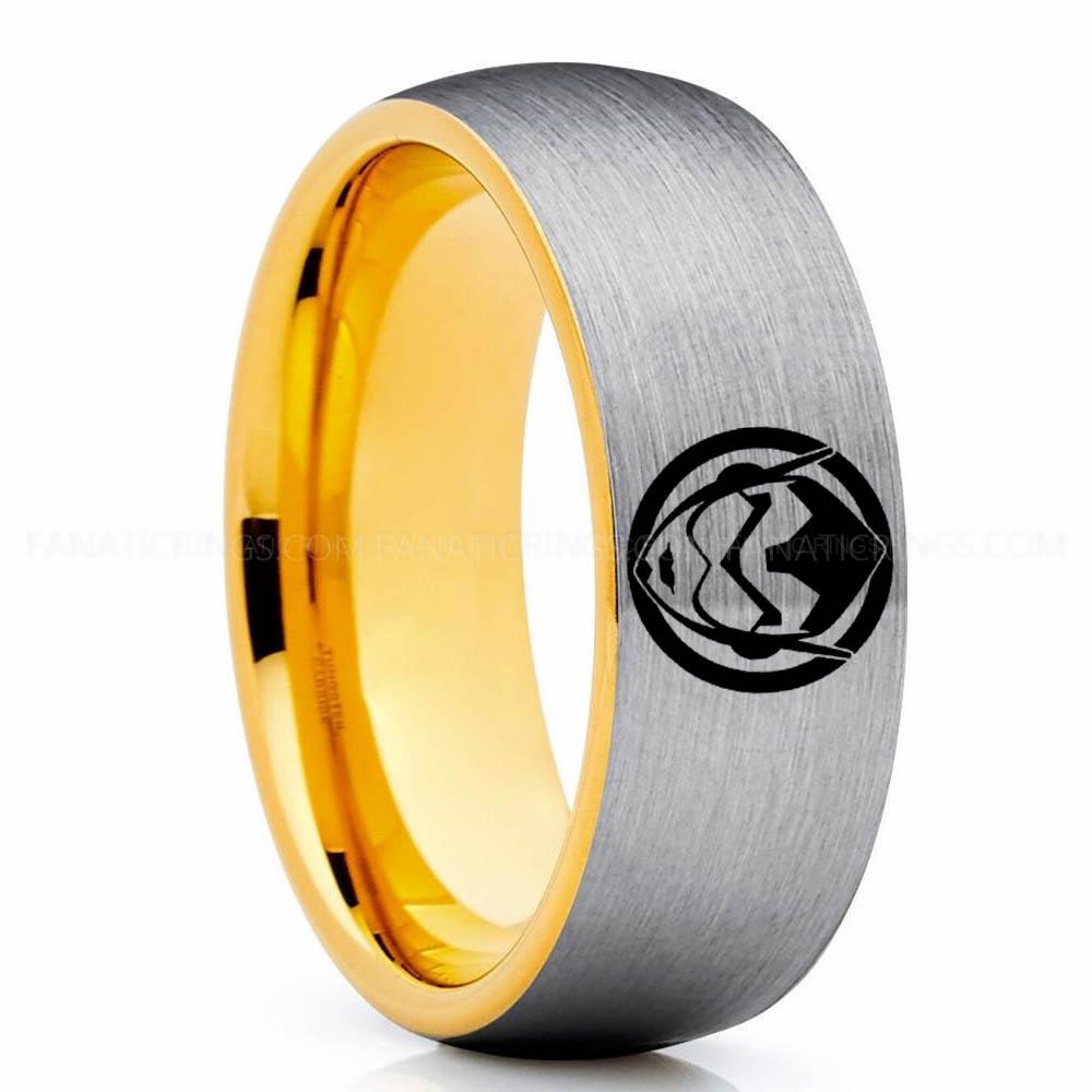 Wasp Silver Yellow Wasp Ring, Wasp Wedding Band, Wasp Wedding Ring, Wasp Jewelry - Image 1