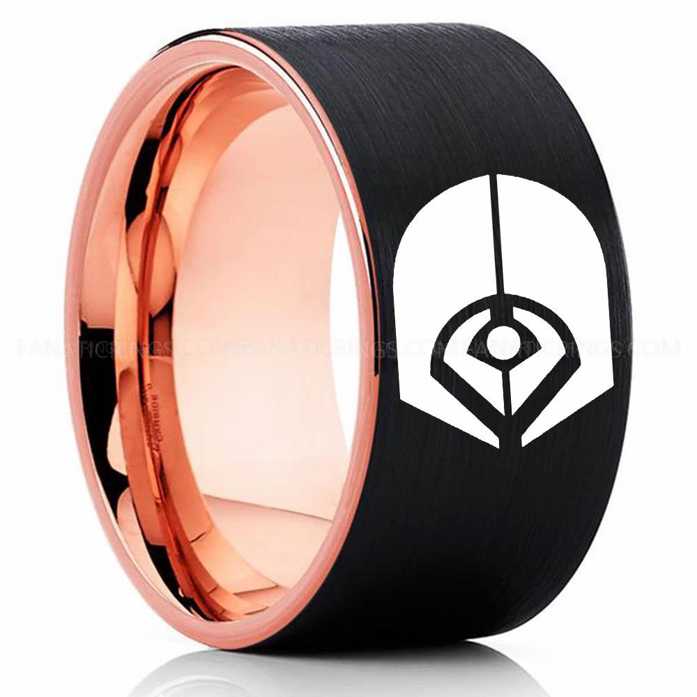 1 Klingon Black Pink Ferengi Alliance Ring, Star Trek Ring, Star Trek Wedding Ring, Star Trek Wedding Band, Ferengi Wedding Ring, Star Trek Jewelry - Image 1