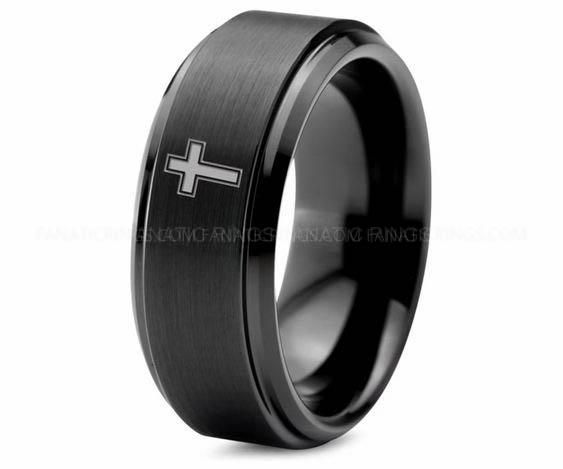 579b714ead871d348de2820ae102be01 Cross Ring, Holy Trinity Ring, Holy Cross Wedding Ring, Cross Wedding Band, Religion Jewelry - Image 1