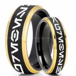 Aurebesh Ring, Star Wars Ring, Star Wars Wedding Band, Star Wars Wedding Ring, Aurebesh Wedding Band - Image 4