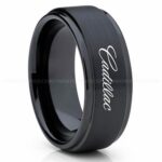 Cadillac Ring, Cadillac Wedding Ring, Cadillac Wedding Band, Auto Racing Ring, Cadillac Jewelry