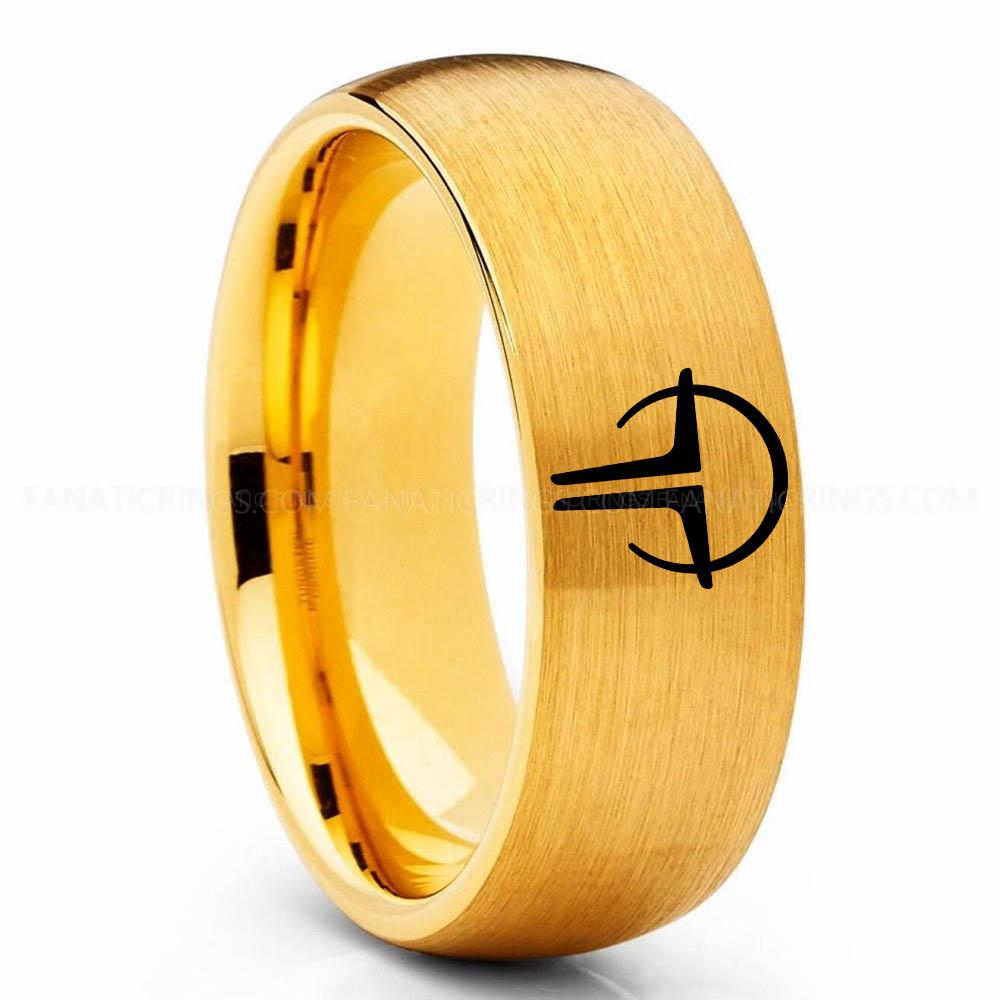 Dune 3 Yellow House Corrino Emperor Ring, Emperor Ring, Dune Wedding Band, Dune Wedding Ring, Dune Jewelry - Image 1