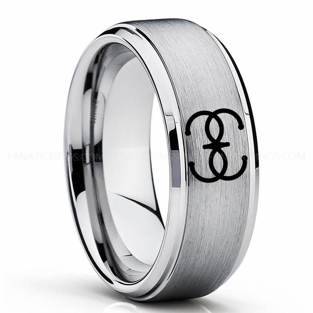 Dune 4 Silver 2 Bene Gesserit Ring, Dune Ring, Dune Wedding Band, Dune Wedding Ring, Dune Jewelry - Image 1