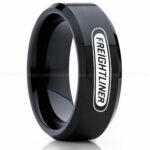 Freightliner Ring, Freightliner Trucks Ring, Trucker Ring, Freightliner Wedding Band, Freightliner Wedding Ring