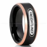 Freightliner Ring, Freightliner Trucks Ring, Trucker Ring, Freightliner Wedding Band, Freightliner Wedding Ring