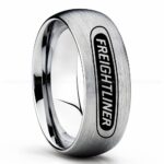 Freightliner Ring, Freightliner Trucks Ring, Trucker Ring, Freightliner Wedding Band, Freightliner Wedding Ring