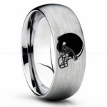 Browns Ring, Browns Wedding Band, Browns Wedding Ring, Browns Jewelry, Football Ring, Football Wedding Band