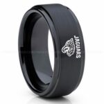 Jaguars Ring, Jaguars Wedding Band, Jaguars Wedding Ring, Jaguars Jewelry, Football Ring, Football Wedding Band