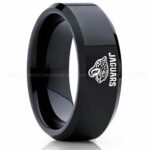 Jaguars Ring, Jaguars Wedding Band, Jaguars Wedding Ring, Jaguars Jewelry, Football Ring, Football Wedding Band