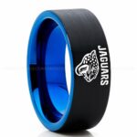 Jaguars Ring, Jaguars Wedding Band, Jaguars Wedding Ring, Jaguars Jewelry, Football Ring, Football Wedding Band