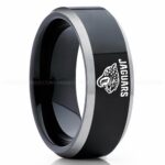 Jaguars Ring, Jaguars Wedding Band, Jaguars Wedding Ring, Jaguars Jewelry, Football Ring, Football Wedding Band