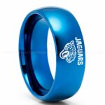 Jaguars Ring, Jaguars Wedding Band, Jaguars Wedding Ring, Jaguars Jewelry, Football Ring, Football Wedding Band