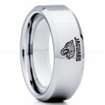 Jaguars Ring, Jaguars Wedding Band, Jaguars Wedding Ring, Jaguars Jewelry, Football Ring, Football Wedding Band