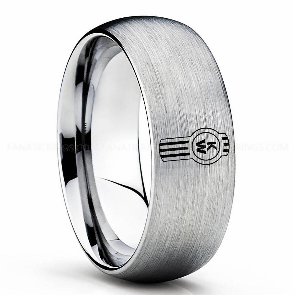 KW Silver Kenworth Ring, Kenworth Trucks Ring, Trucker Ring, Kenworth Wedding Band, Kenworth Wedding Ring - Image 1