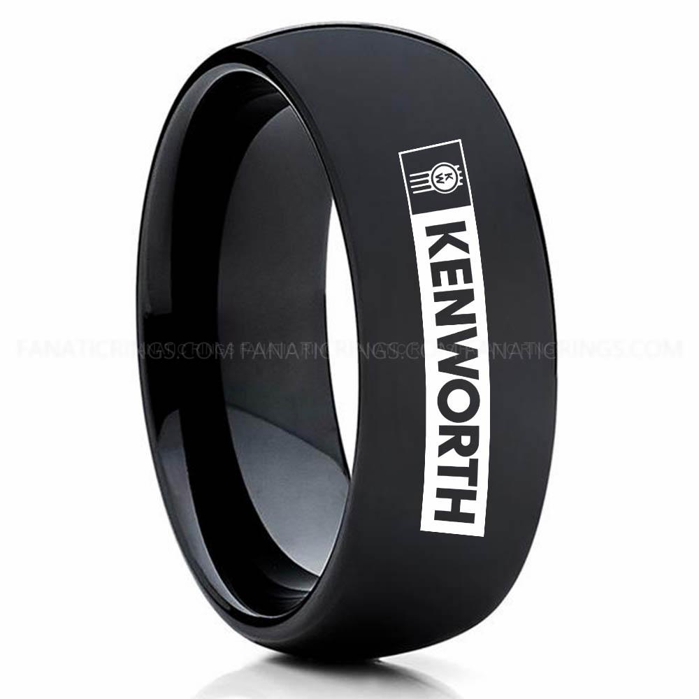 Kenworth Black 3 Kenworth Ring, Kenworth Trucks Ring, Trucker Ring, Kenworth Wedding Band, Kenworth Wedding Ring - Image 1