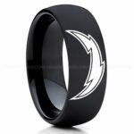 Chargers Ring, Chargers Wedding Band, Chargers Wedding Ring, Chargers Jewelry, Football Ring, Football Wedding Band