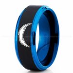 Chargers Ring, Chargers Wedding Band, Chargers Wedding Ring, Chargers Jewelry, Football Ring, Football Wedding Band