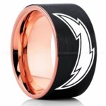 Chargers Ring, Chargers Wedding Band, Chargers Wedding Ring, Chargers Jewelry, Football Ring, Football Wedding Band