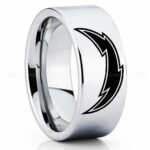 Chargers Ring, Chargers Wedding Band, Chargers Wedding Ring, Chargers Jewelry, Football Ring, Football Wedding Band