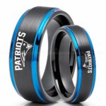 Patriots Ring, Patriots Wedding Band, Patriots Wedding Ring, Patriots Jewelry, Football Ring, Football Wedding Band