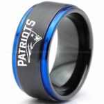 Patriots Ring, Patriots Wedding Band, Patriots Wedding Ring, Patriots Jewelry, Football Ring, Football Wedding Band