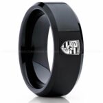 Porsche Ring, Porsche Wedding Ring, Porsche Wedding Band, Porsche Jewelry, Auto Racing Ring