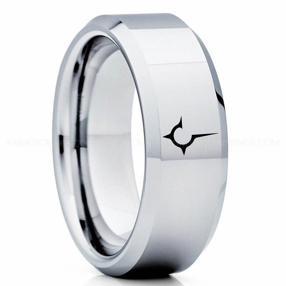 Silver 3 House Harkonnen Ring, Dune Ring, Dune Wedding Band, Dune Wedding Ring, House Harkonnen Wedding Band - Image 1