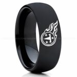 Titans Ring, Titans Wedding Band, Titans Wedding Ring, Titans Jewelry, Football Ring, Football Wedding Band