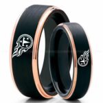 Titans Ring, Titans Wedding Band, Titans Wedding Ring, Titans Jewelry, Football Ring, Football Wedding Band