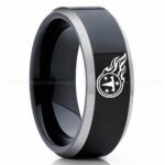 Titans Ring, Titans Wedding Band, Titans Wedding Ring, Titans Jewelry, Football Ring, Football Wedding Band