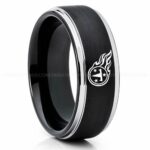 Titans Ring, Titans Wedding Band, Titans Wedding Ring, Titans Jewelry, Football Ring, Football Wedding Band