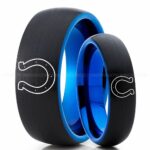 Colts Ring, Colts Wedding Band, Colts Wedding Ring, Colts Jewelry, Football Ring, Football Wedding Band