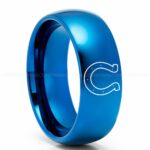 Colts Ring, Colts Wedding Band, Colts Wedding Ring, Colts Jewelry, Football Ring, Football Wedding Band