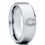 Colts Ring, Colts Wedding Band, Colts Wedding Ring, Colts Jewelry, Football Ring, Football Wedding Band