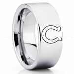 Colts Ring, Colts Wedding Band, Colts Wedding Ring, Colts Jewelry, Football Ring, Football Wedding Band