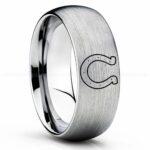 Colts Ring, Colts Wedding Band, Colts Wedding Ring, Colts Jewelry, Football Ring, Football Wedding Band