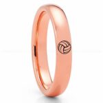 Volleyball Ring, Volleyball Wedding Band, Volleyball Wedding Ring, Volleyball Jewelry