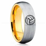 Volleyball Ring, Volleyball Wedding Band, Volleyball Wedding Ring, Volleyball Jewelry