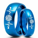 Volleyball Ring, Volleyball Wedding Band, Volleyball Wedding Ring, Volleyball Jewelry