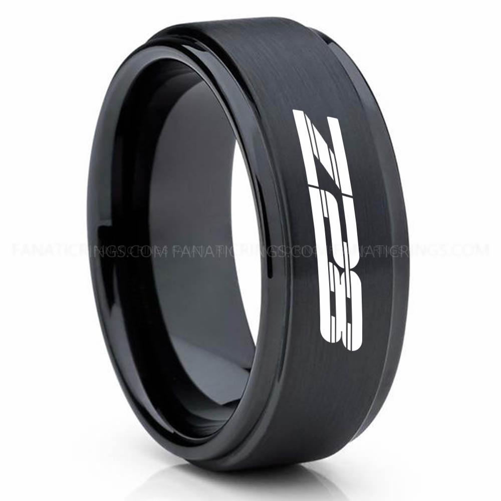 Z28 Black 3 Camaro Z28 Ring, Chevy Camaro Ring, Camaro Wedding Band, Camaro Wedding Ring, Chevy Camaro Jewelry - Image 1