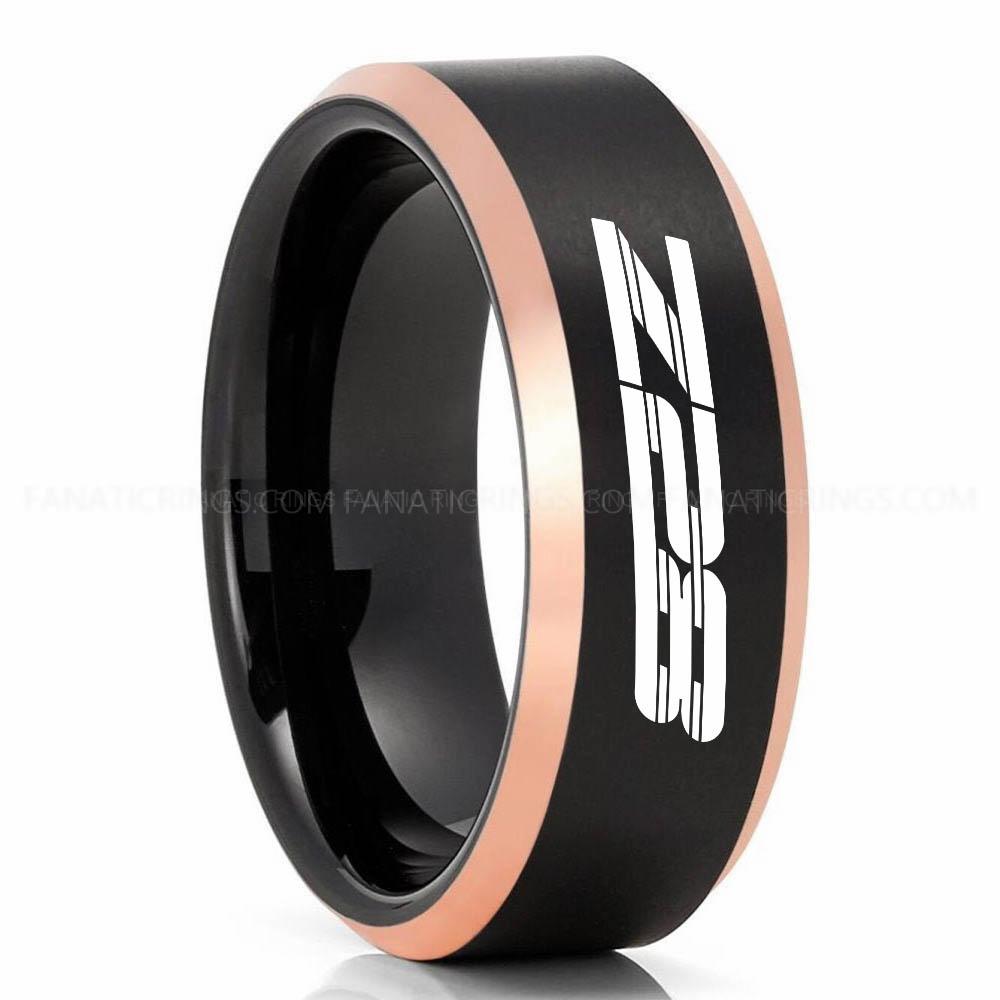 Z28 Black Pink Camaro Z28 Ring, Chevy Camaro Ring, Camaro Wedding Band, Camaro Wedding Ring, Chevy Camaro Jewelry - Image 1
