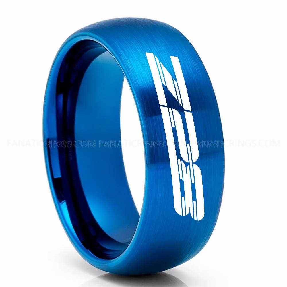 Z28 Blue Camaro Z28 Ring, Chevy Camaro Ring, Camaro Wedding Band, Camaro Wedding Ring, Chevy Camaro Jewelry - Image 1
