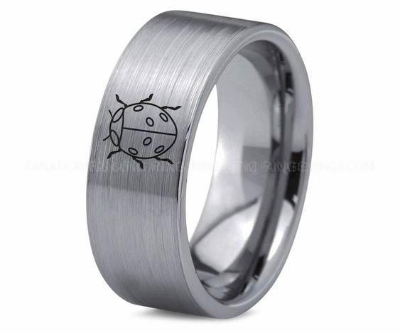 b11b7becbaddea48a313a1a5d5643652 Ladybug Ring, Ladybug Jewelry, Ladybug Wedding Ring, Ladybug Wedding Band - Image 1