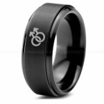 Pride Ring, Pride Wedding Ring, Pride Wedding Band, Men's Wedding Band, Men's Wedding Ring