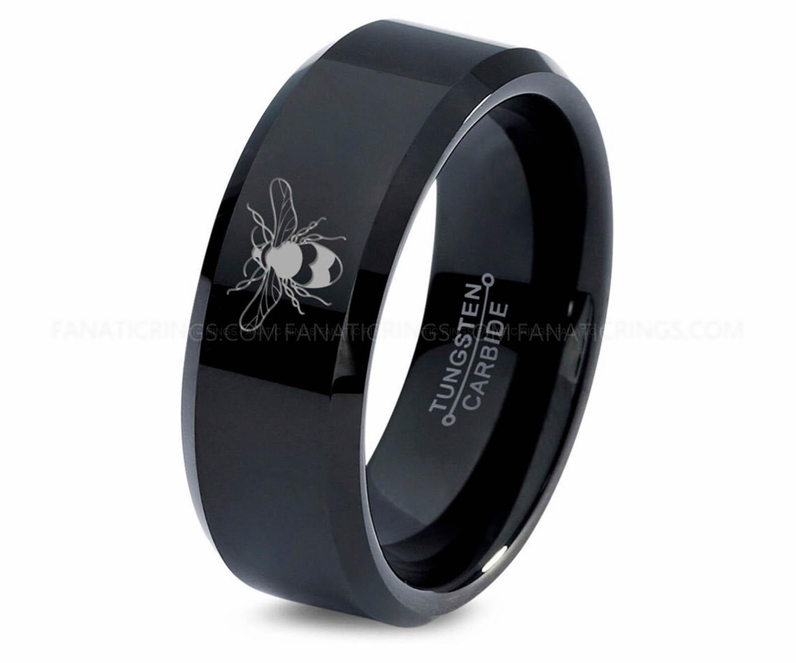 il_1588xN.4425674228_jmr3 Honey Bee Ring, Honey Bee Jewelry, Honey Bee Wedding Ring, Honey Bee Wedding Band - Image 1