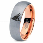 Raven Ring, Raven Jewelry, Raven Wedding Ring, Raven Wedding Band